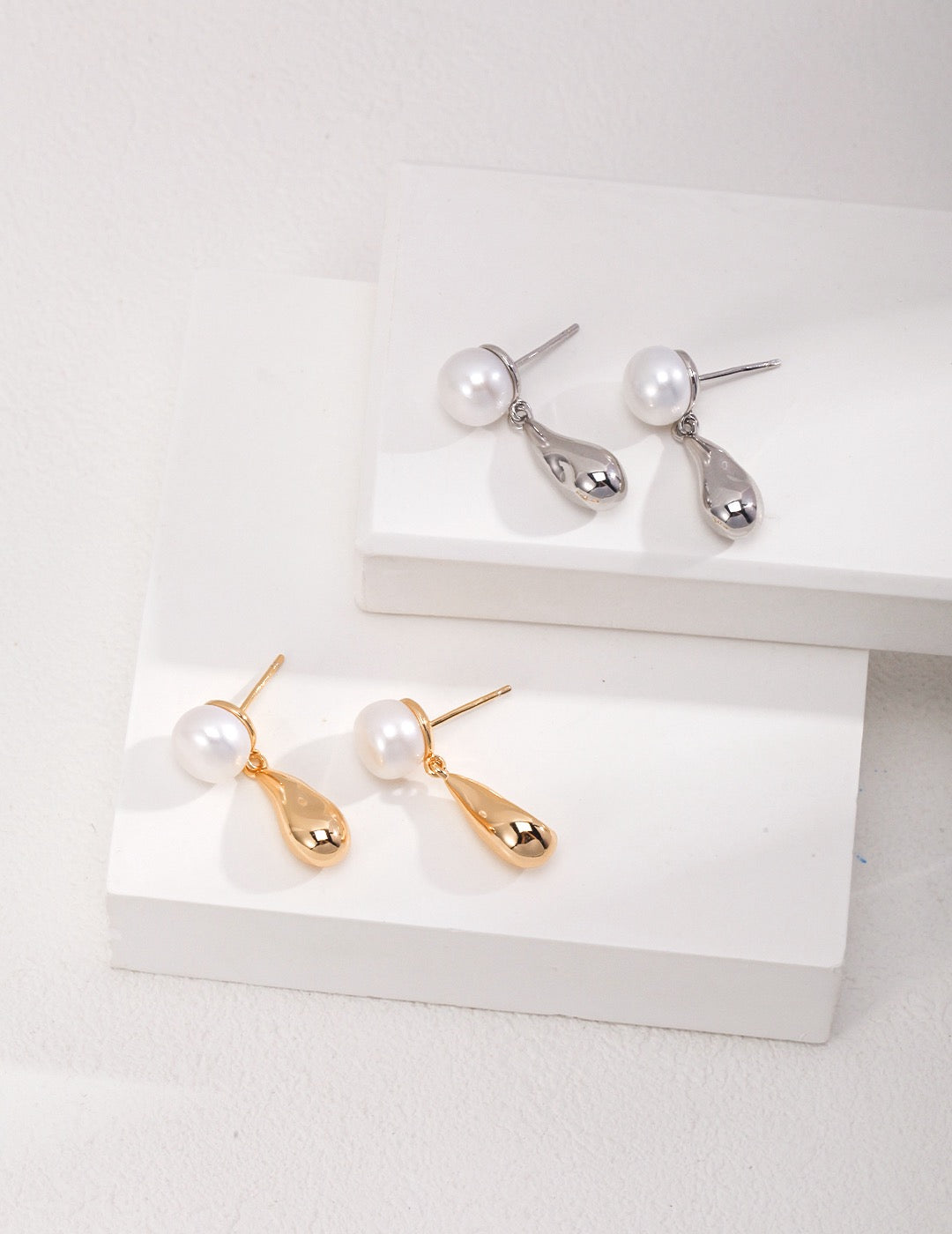 Sterling Silver Pearl Earrings #1