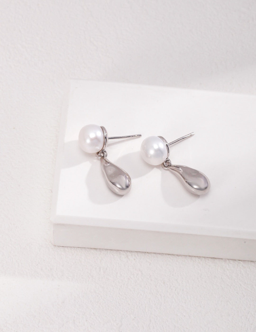 Sterling Silver Pearl Earrings #1