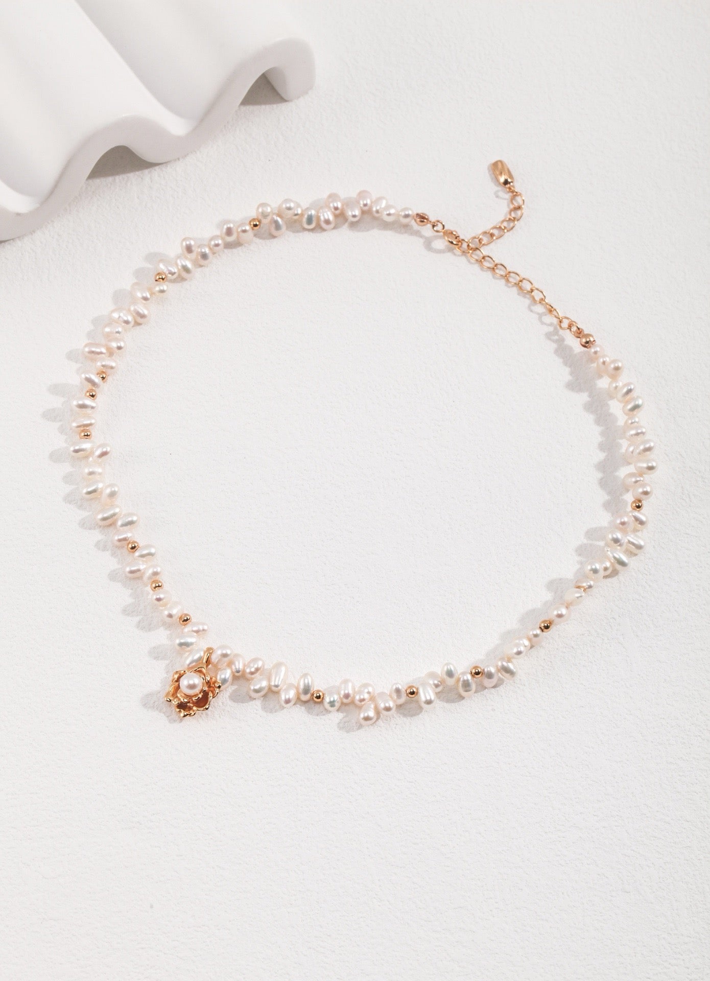 Camellia Pearl Necklace